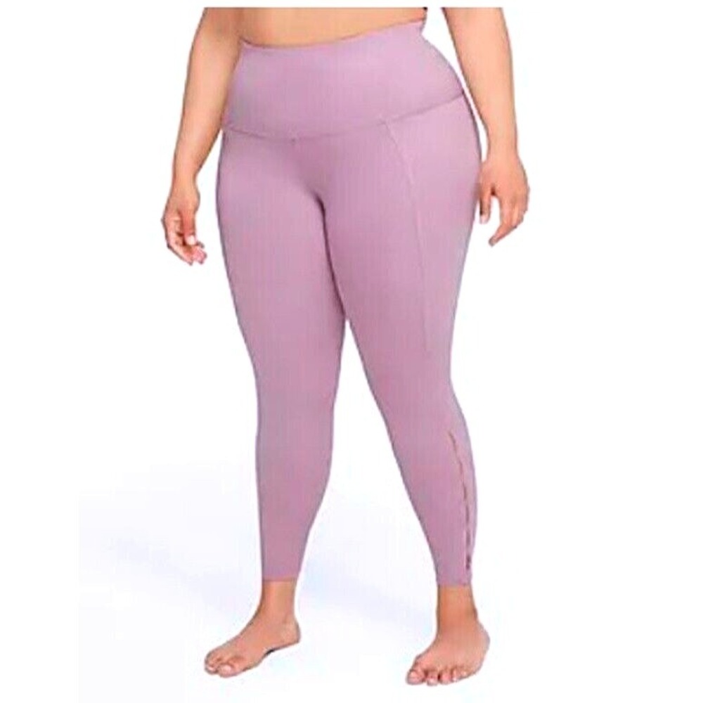 NWT Nike Yoga Dri-Fit 7/8 Women Training Tight Light Purple - Size XXL‎